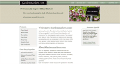 Desktop Screenshot of gardenmarkers.com